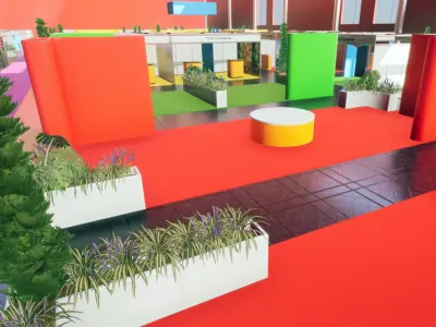 Exhibition Vol 1 For Unreal Low-poly 3D model