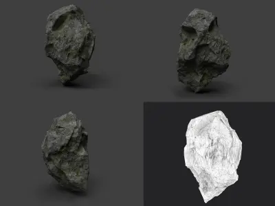 Rock Collection 007 Low-poly 3D model
