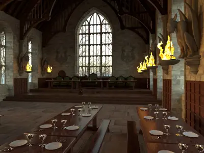 Harry Potter Great Hall 3D model