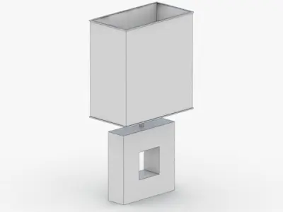 1398 - Table Lamp Low-poly 3D model