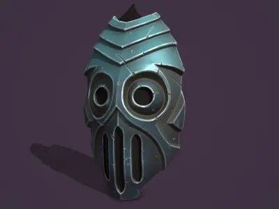 Lava mask Low-poly 3D model