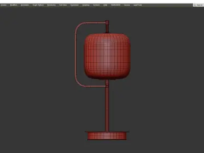 Cyan Design Isotope Table Lamp Low-poly 3D model
