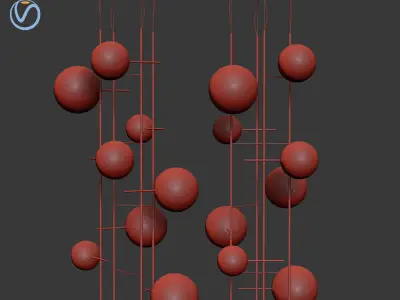 Bolle Tela Gallotti Radice Pendant Lamp 3D model