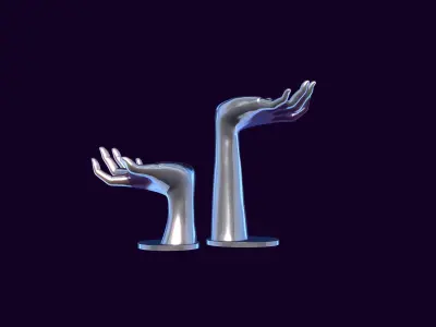 Hand mannequin for jewelry 3D print model