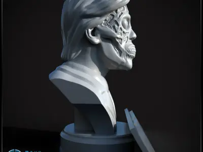 They Live Bust Pose 01 - 3D print model