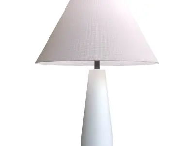 CB2 POLAR WHITE TABLE LAMP 3D model