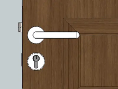 Interior door 3D model