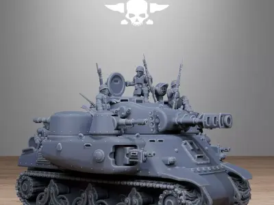 FreeGuard Battle Tank 3D print model