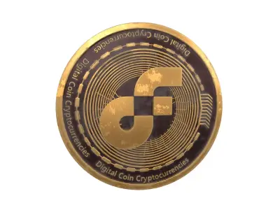 Flow Coin v3 002 Low-poly 3D model