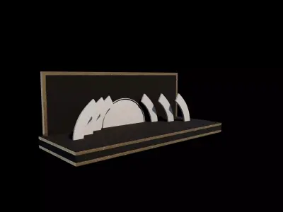 Empty stage design 3D model