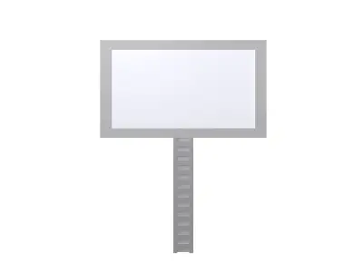 Voxel Advertising Banner v1 001 Low-poly 3D model
