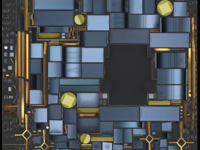 Model STYLIZED BUILDING Hotel - 1 3D model