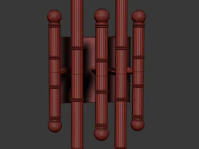 Meurice 5-Arm Wall Sconce 3D model