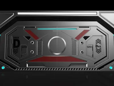 Sci Fi Door 3D model