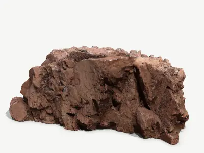 Mountain Low-poly 3D model 8