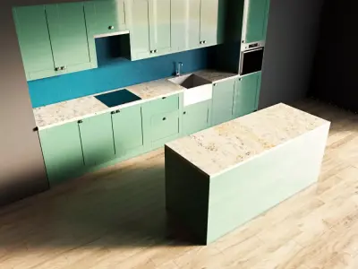 46-Kitchen10 glossy 4 3D model