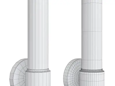 RIGDON SINGLE TUBE WALL SCONCE Low-poly 3D model