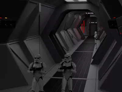 Star Wars Imperial Brig Pack 3D model