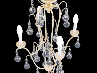 Currey and Co Allusion Chandelier 3D model