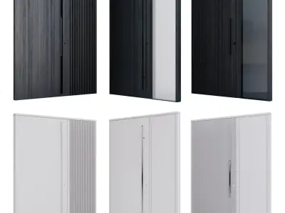 Modern entrance door 3D model