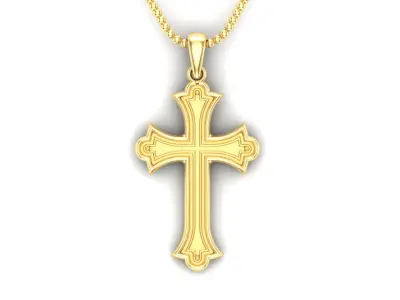 Light Gold Cross New Design  CP 10 3D print model