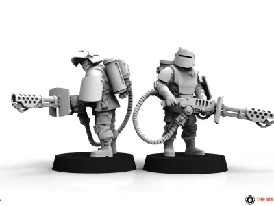 Universal Guard - Heavy Flamer 3D print model