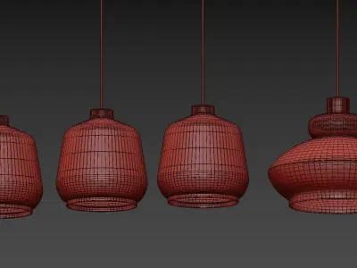 Tora and Kiki Pendant by Miniforms 3D model