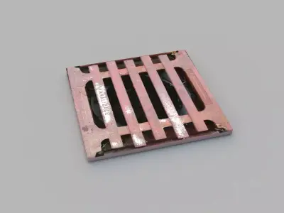 Sewer Grate 09 3D model