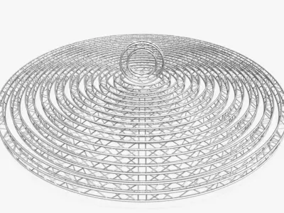 Circle Square Truss Modular Collection 10 stl Modular Pieces  3D print model