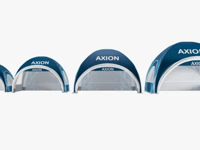 Tents Square inflatable Axion 3D model