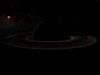 Planet Saturn 3D model