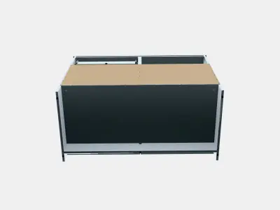 KNOXHULT Base cabinet with doors and drawer Low-poly 3D model