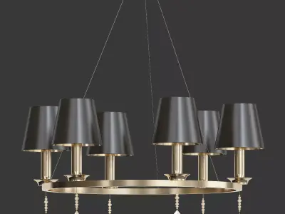 ELEGANCE chandelier with four lamps 3D model