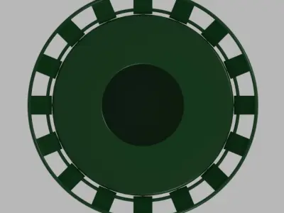 Street Trash Can 3D model