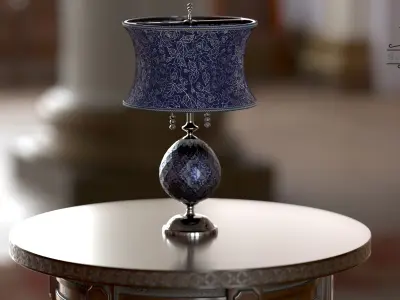 Lampshade-GL01-Navy Low-poly 3D model