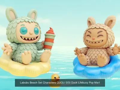 Labubu Have a Seat Series POP MART THE MONSTERS 3D Model Pack