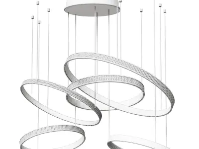 Eurosvet Smart Posh 90275 5 Copper Chandelier 3D model