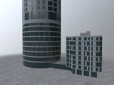 London Vauxhall Gardens Low-poly 3D model