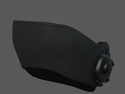 Gas mask respirator scifi futuristic 3d  Low-poly 3D model