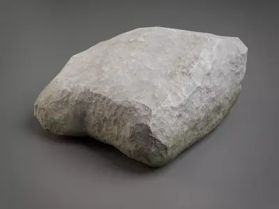 10 Low Poly Rocks 3D model