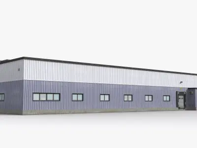 Factory x23 Low-poly 3D model