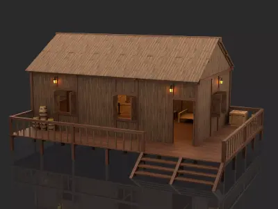 Medieval Fantasy House 03 3D model