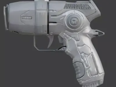 Futuristic Sci-Fi Field Scanner 3D Model Low-poly 3D model