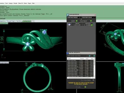 Women Wedding Engagement Ring 24 3D print model