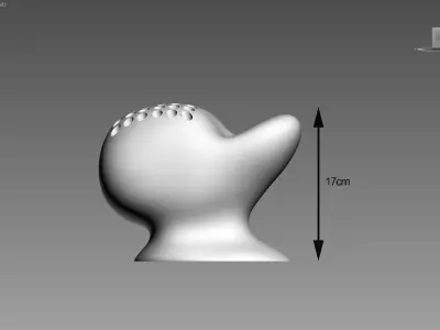 minimal modern pen holder Cyborg pen holder 3D print model