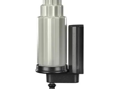 Echo Large Art Deco Porcelain Wall Sconce 3D model