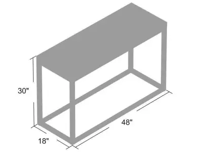 Brooklyn Buffet Console Table 3D model