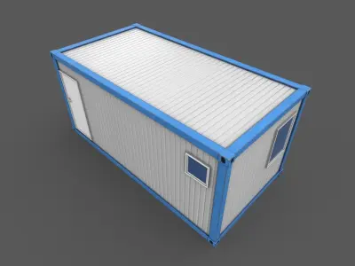 Office Container 02 Low-poly 3D model