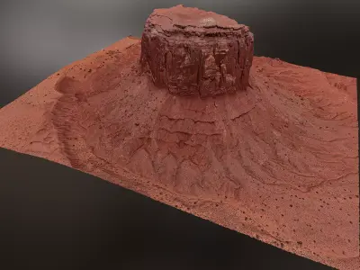 Canyon Cliff A - Scan 3D model