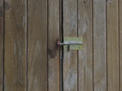 Photogrammetric scan of an old wooden door 3D model